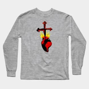 Heart And Dagger Long Sleeve T-Shirt